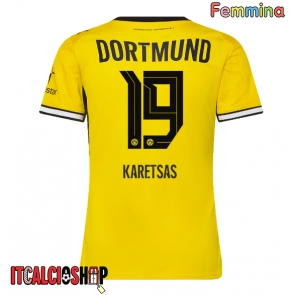 Borussia Dortmund Konstantinos Karetsas #19 Prima Maglia Femmina 2026-27 Manica Corta